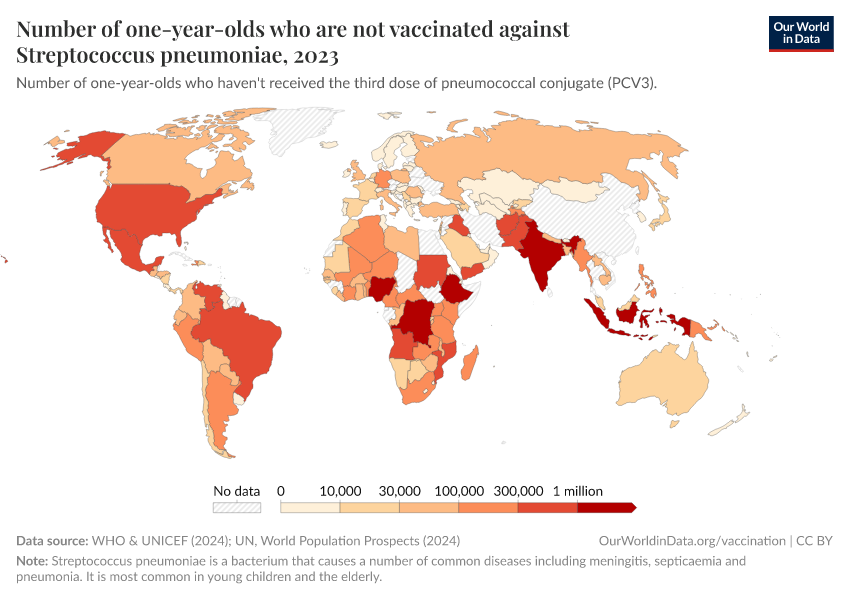 A thumbnail of the "Number of one-year-olds who are not vaccinated against Streptococcus pneumoniae" chart