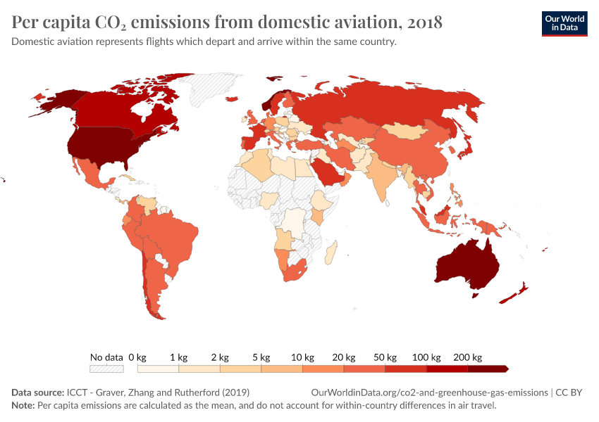 A thumbnail of the "Per capita CO₂ emissions from domestic aviation" chart