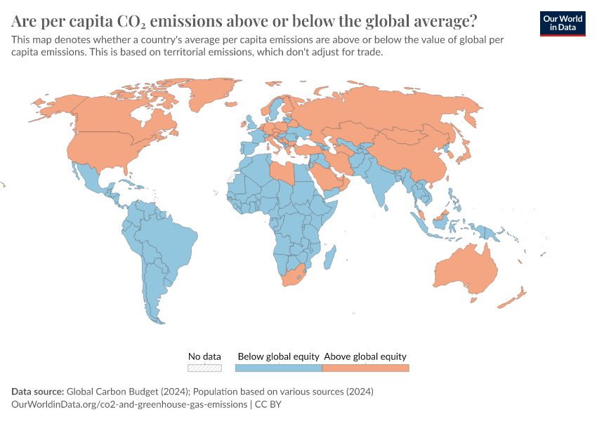 A thumbnail of the "Are per capita CO₂ emissions above or below the global average?" chart