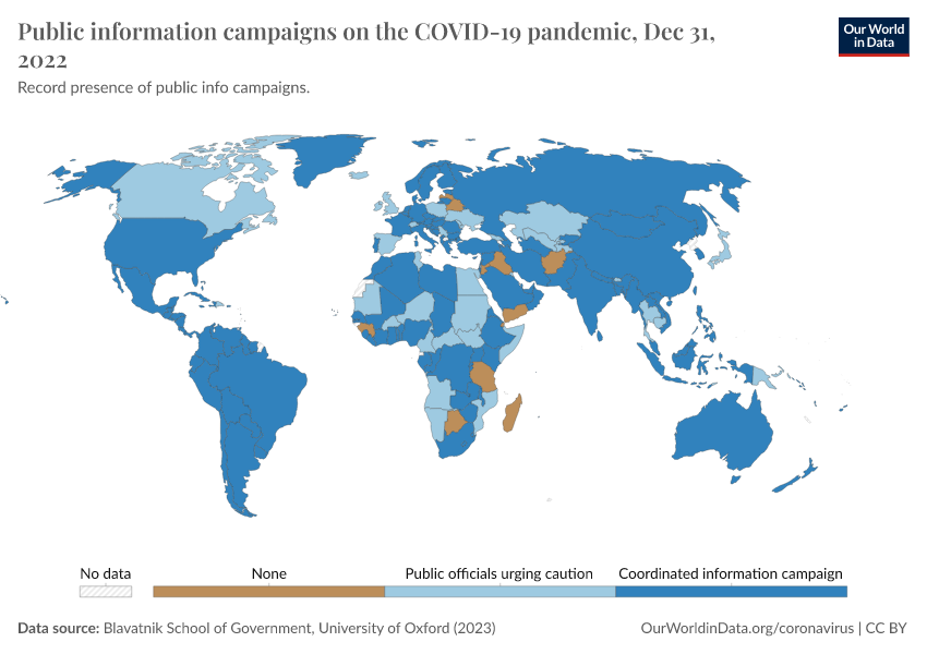 A thumbnail of the "Public information campaigns on the COVID-19 pandemic" chart