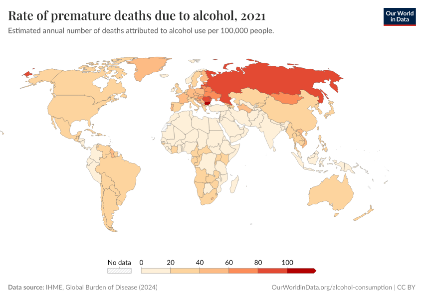 A thumbnail of the "Rate of premature deaths due to alcohol" chart