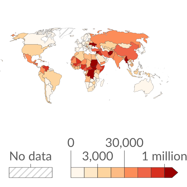 Data visualization: Refugees by country of origin
