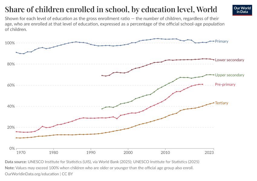 School enrollment rates