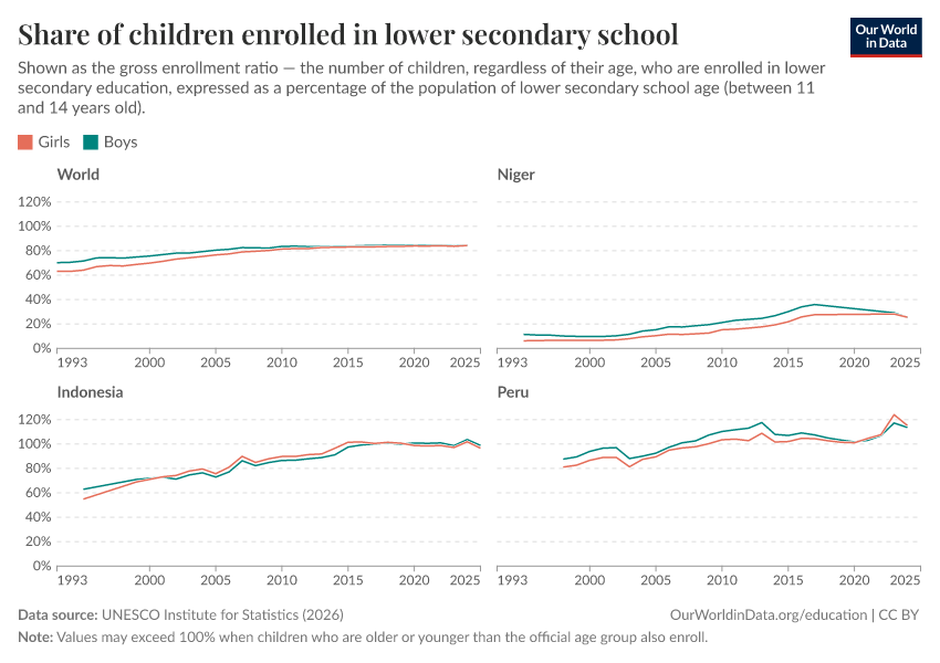 School enrollment rates