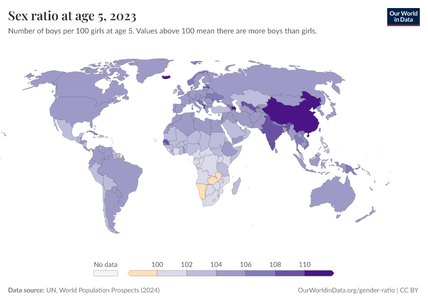 Gender Ratio Our World In Data Gender Ratio Our World In Data