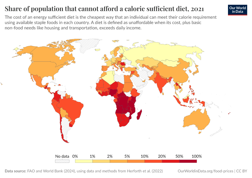 A thumbnail of the "Share of population that cannot afford a calorie sufficient diet" chart