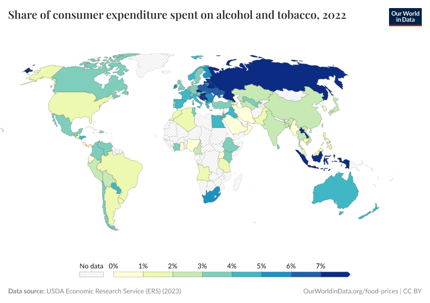 A thumbnail of the "Share of consumer expenditure spent on alcohol and tobacco" chart