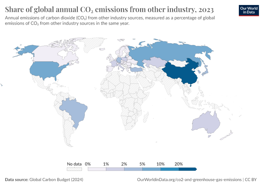 A thumbnail of the "Share of global annual CO₂ emissions from other industry" chart