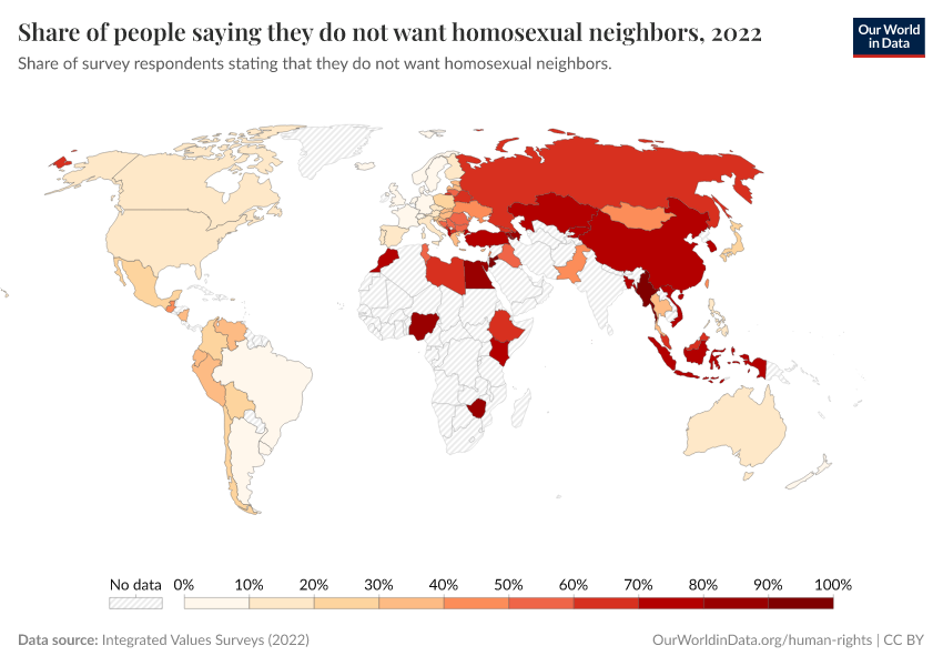 A thumbnail of the "Share of people saying they do not want homosexual neighbors" chart