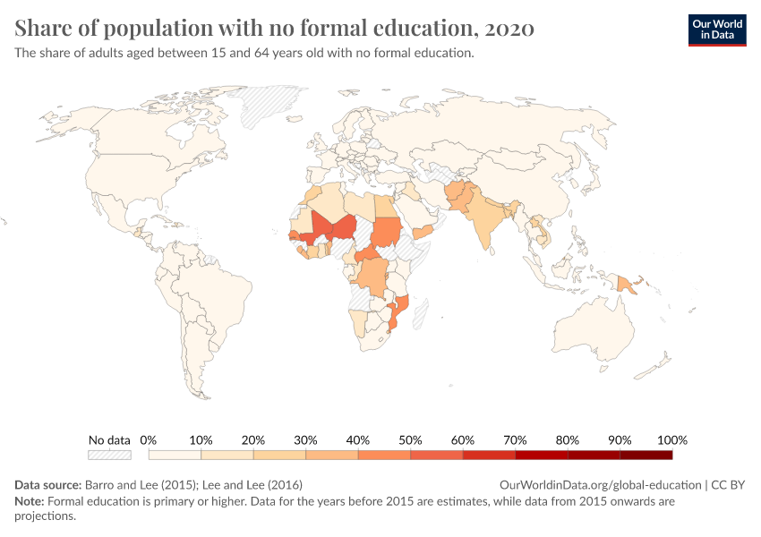 A thumbnail of the "Share of population with no formal education" chart