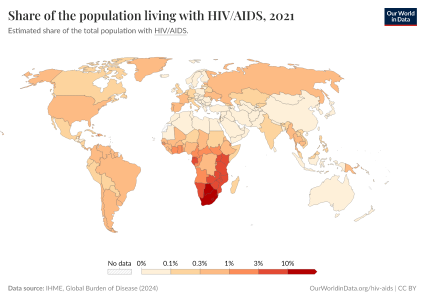 A thumbnail of the "Share of the population living with HIV/AIDS" chart