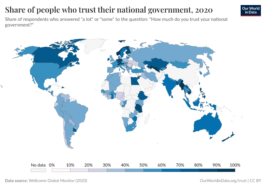 A thumbnail of the "Share of people who trust their national government" chart