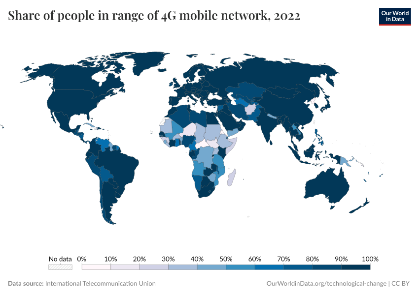 A thumbnail of the "Share of people in range of 4G mobile network" chart