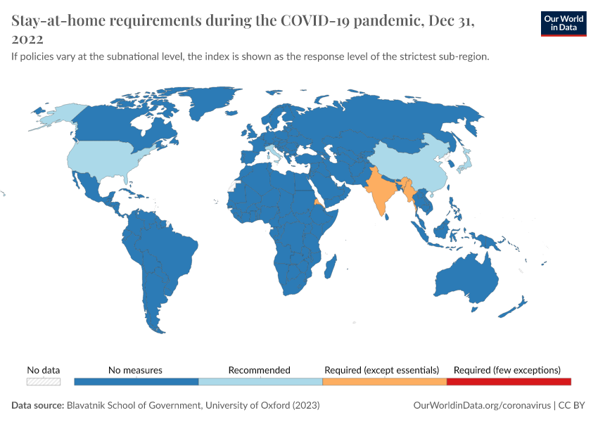 A thumbnail of the "Stay-at-home requirements during the COVID-19 pandemic" chart