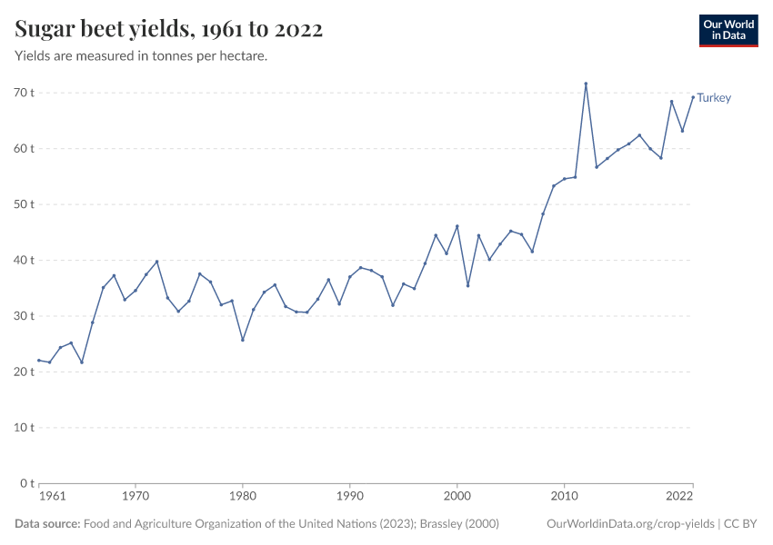 Sugar beet yields