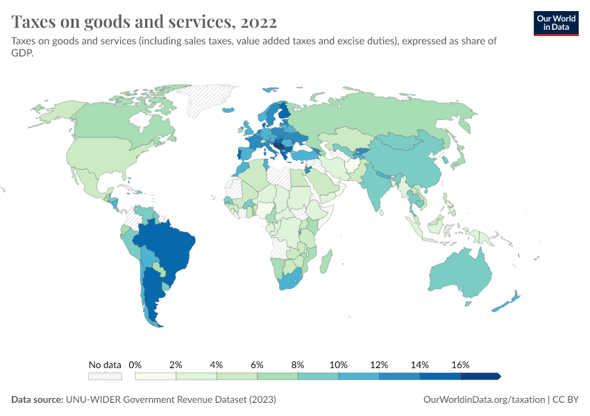 A thumbnail of the "Taxes on goods and services" chart