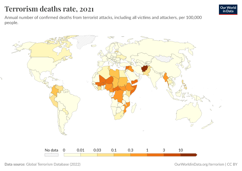 A thumbnail of the "Terrorism deaths rate" chart