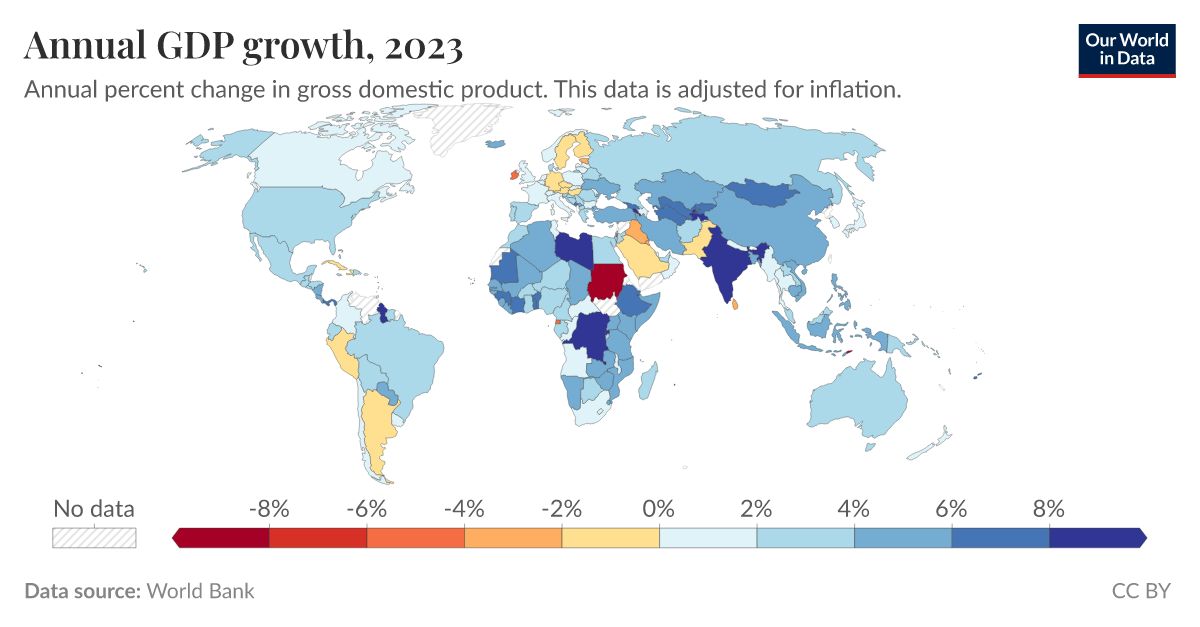 Annual GDP growth Our World in Data