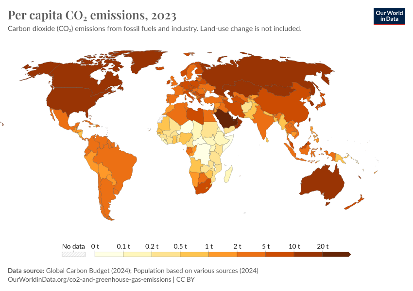 Per Capita CO₂ Emissions - Our World In Data