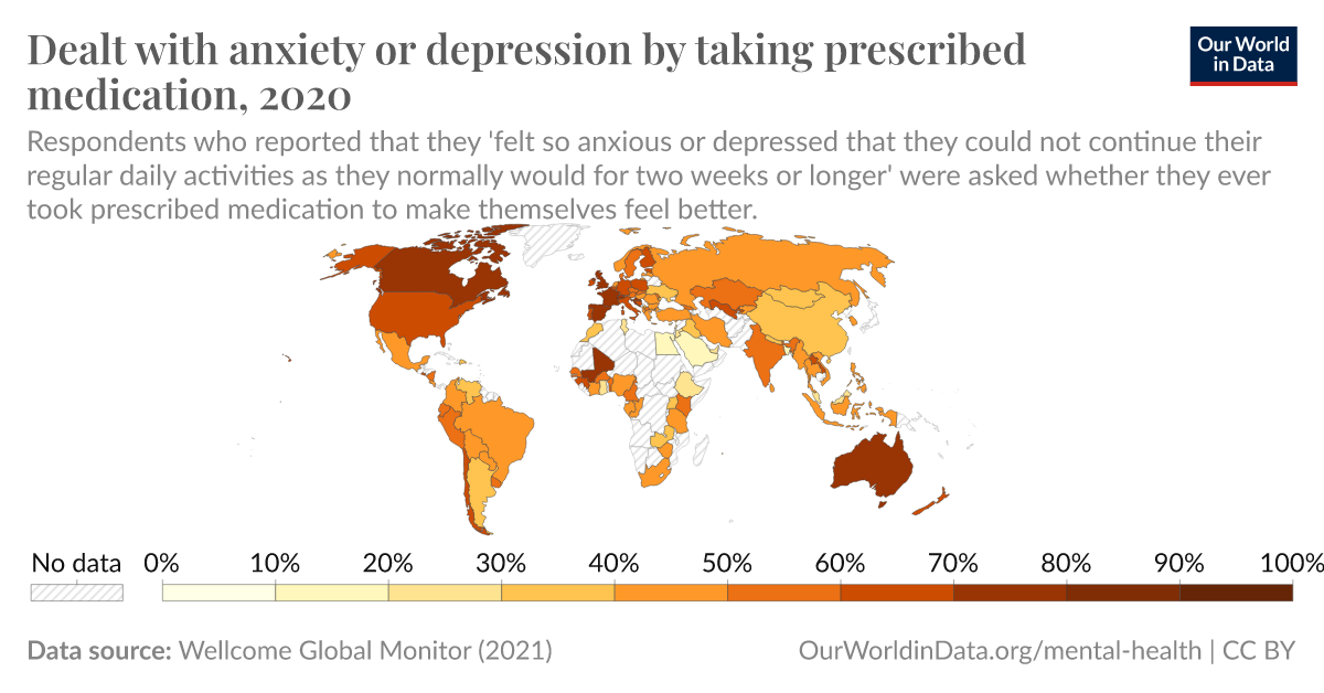 Dealt with anxiety or depression by taking prescribed medication - Our ...