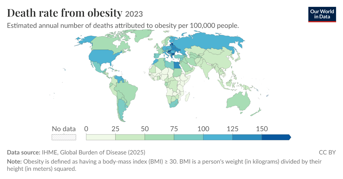 Deaths Caused By Obesity Worldwide – YLYB