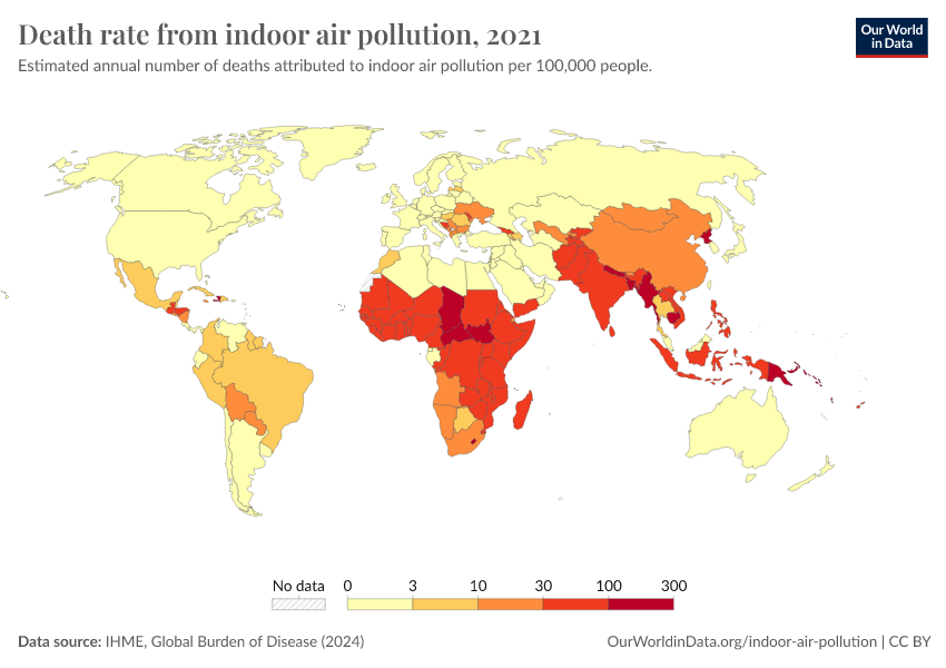 Death Rate From Indoor Air Pollution - Our World In Data