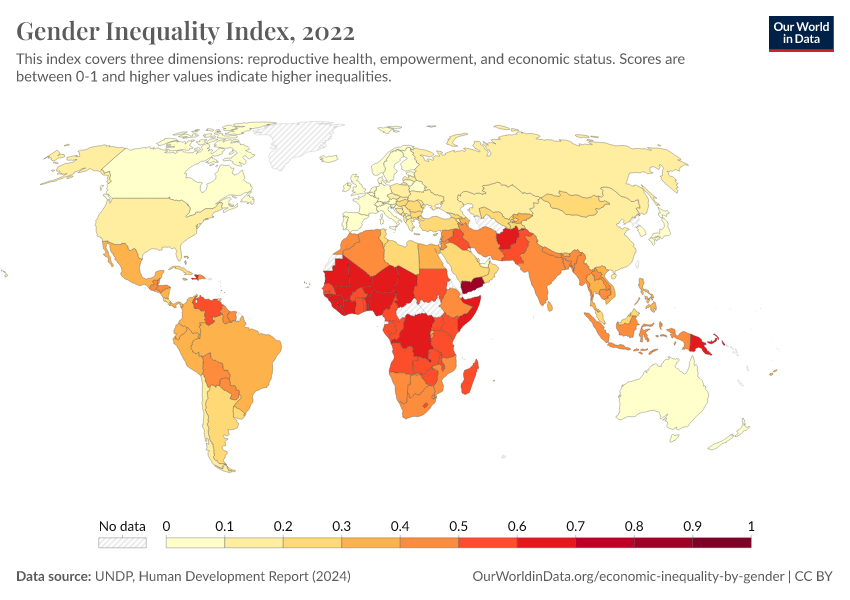 Gender Inequality Index - Our World In Data