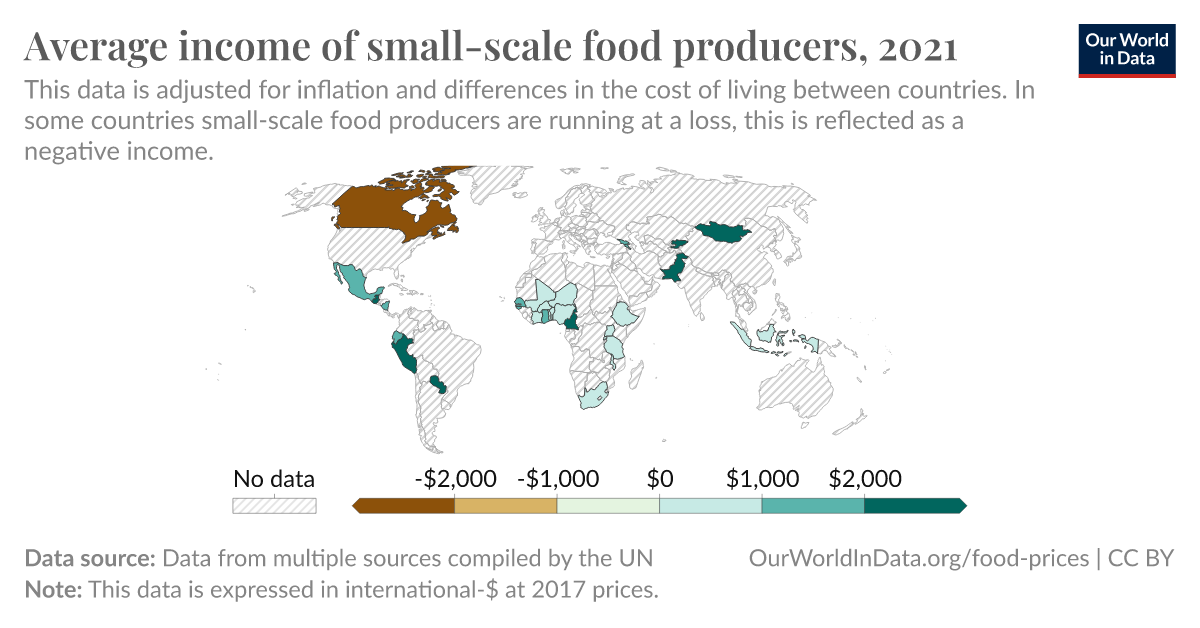 Productivity of small-scale food producers, 2021