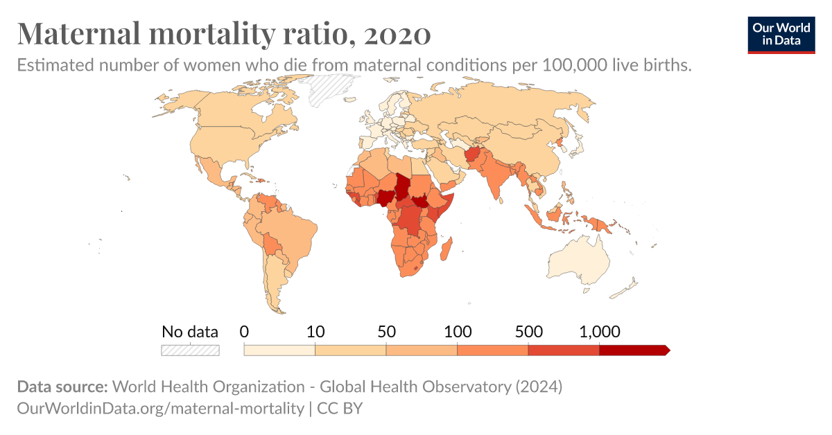 Maternal mortality ratio - Our World in Data