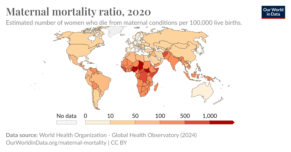 Maternal mortality ratio Our World in Data