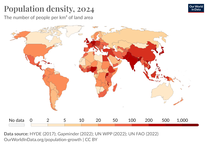 map of population density us