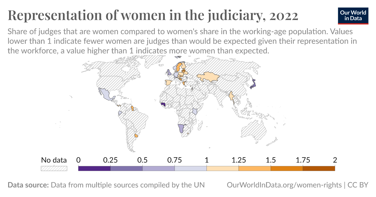 Visualizing the data: Women's representation in society