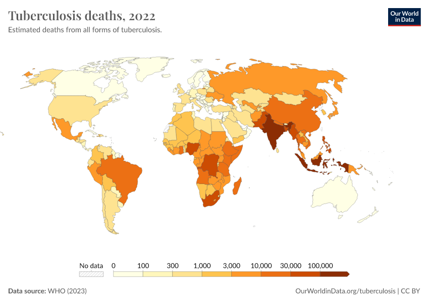 Tuberculosis Deaths Our World In Data   Tuberculosis Deaths Who 