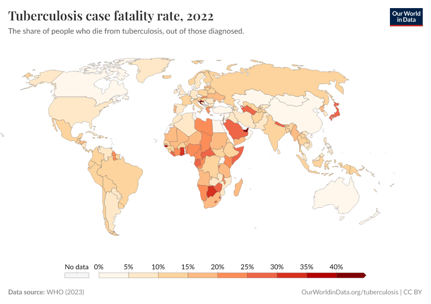 A thumbnail of the "Tuberculosis case fatality rate" chart