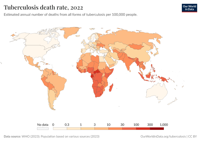 A thumbnail of the "Tuberculosis death rate" chart