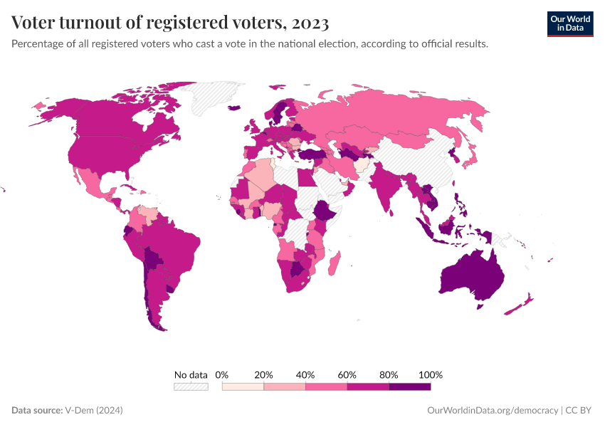 A thumbnail of the "Voter turnout of registered voters" chart