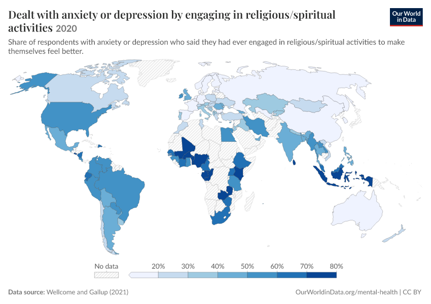 How do people deal with anxiety or depression?
