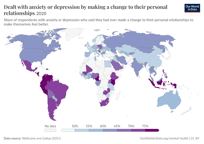 How do people deal with anxiety or depression?