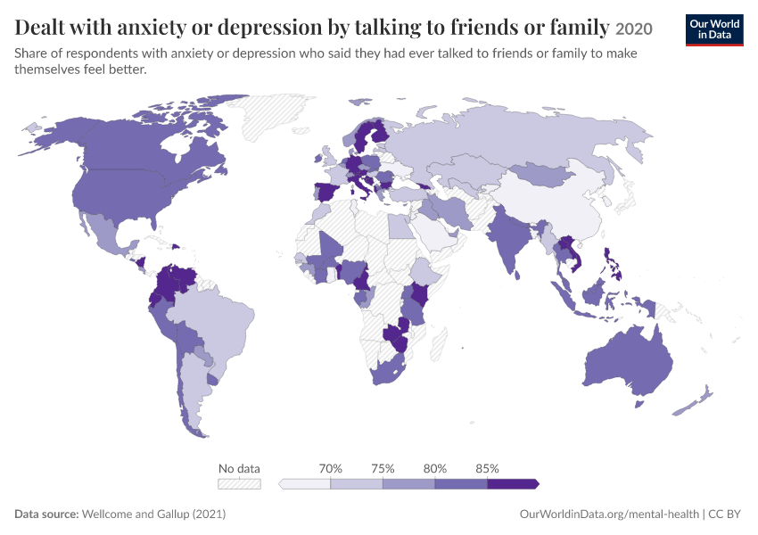 How do people deal with anxiety or depression?