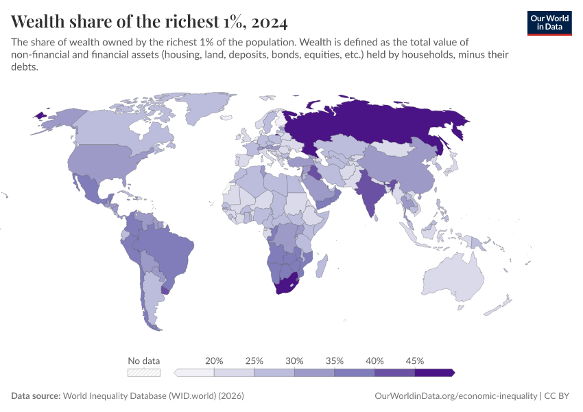 Wealth share of the richest