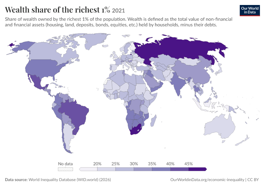 Wealth share of the richest