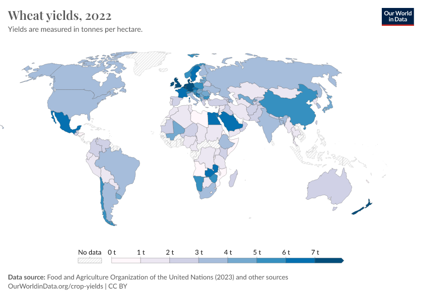 A thumbnail of the "Wheat yields" chart