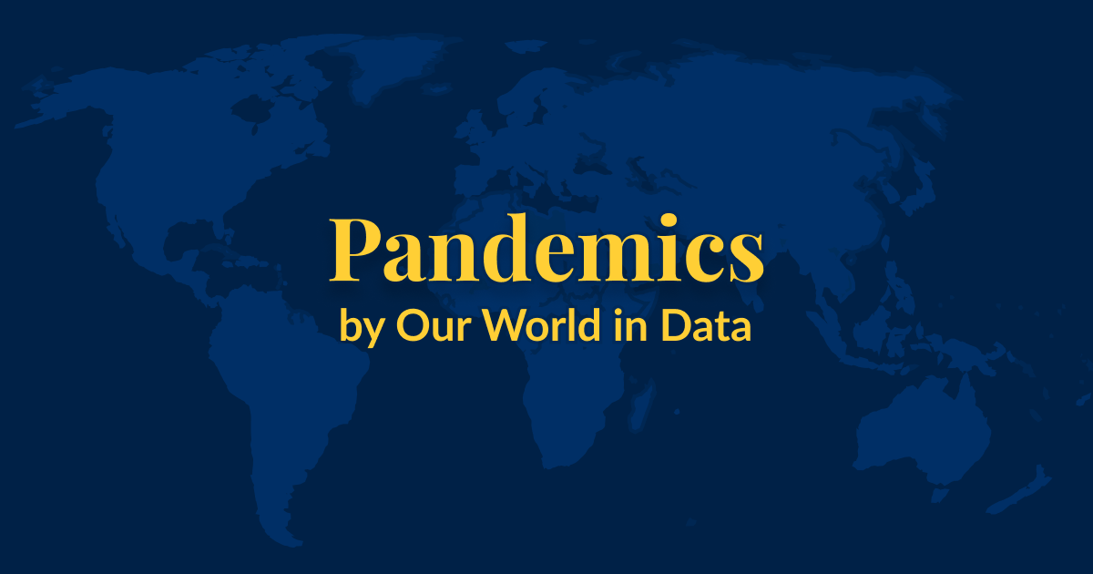Thumbnail for page on Pandemics on Our World in Data.