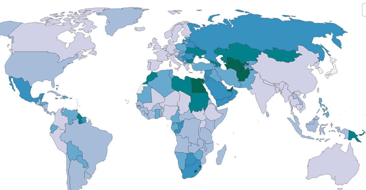 global obesity by country
